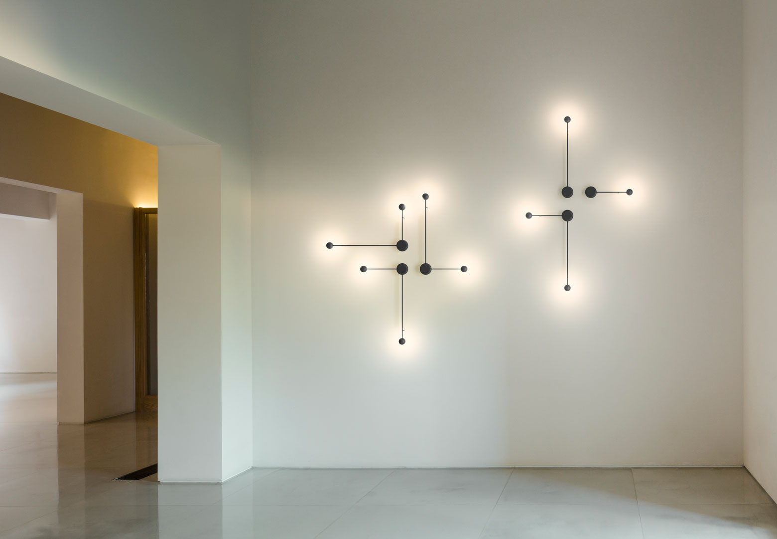 Vibia - The Edit - Pin- A Minimalist Light Mural: Vibia’s Pin Wall Lamp