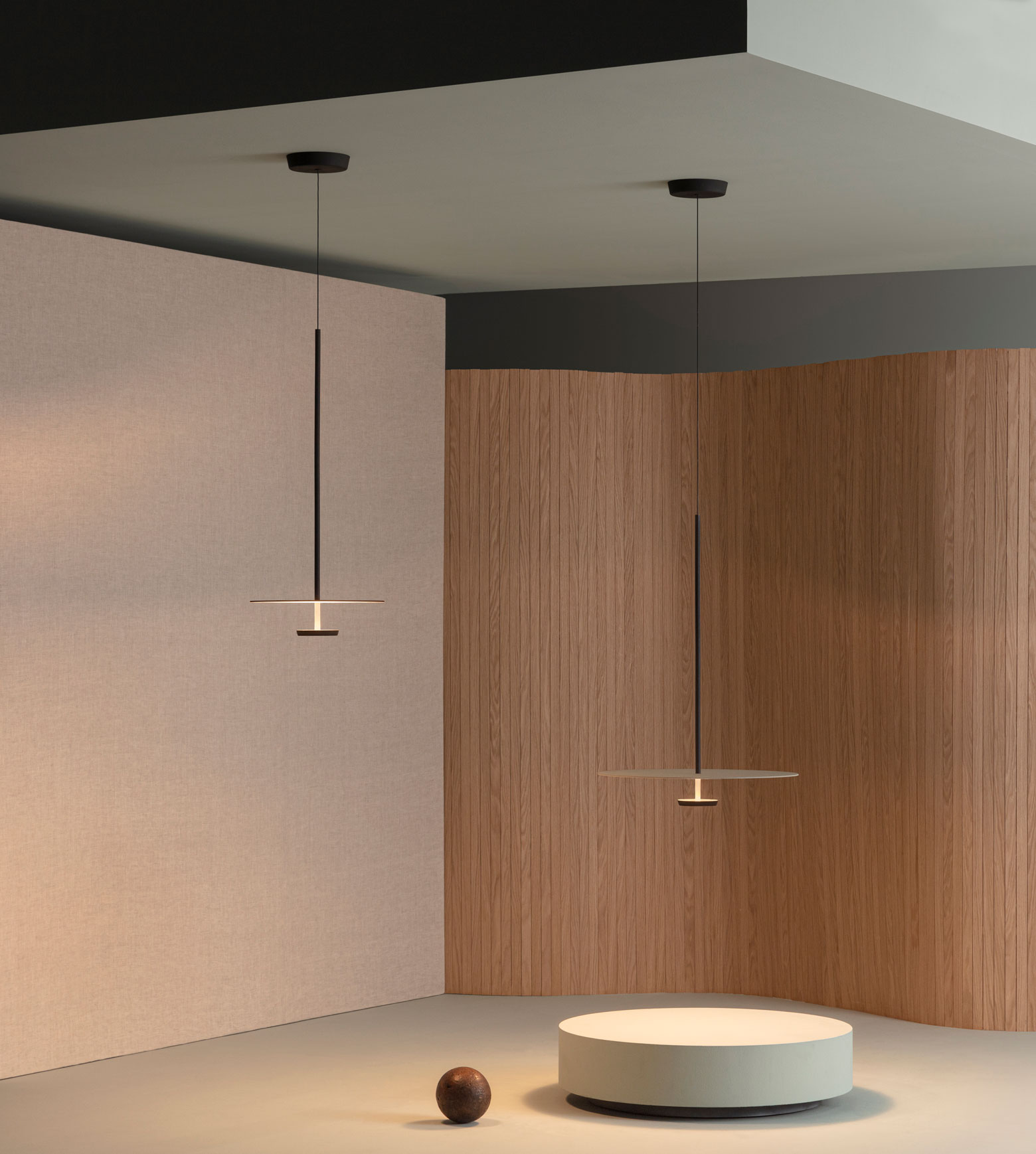 Vibia The Edit - Layers of Light: Flat Pendant