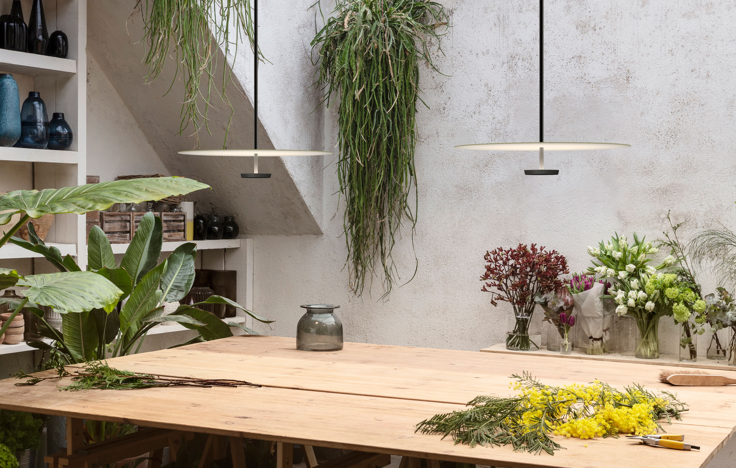 Vibia The Edit - Layers of Light: Flat Pendant