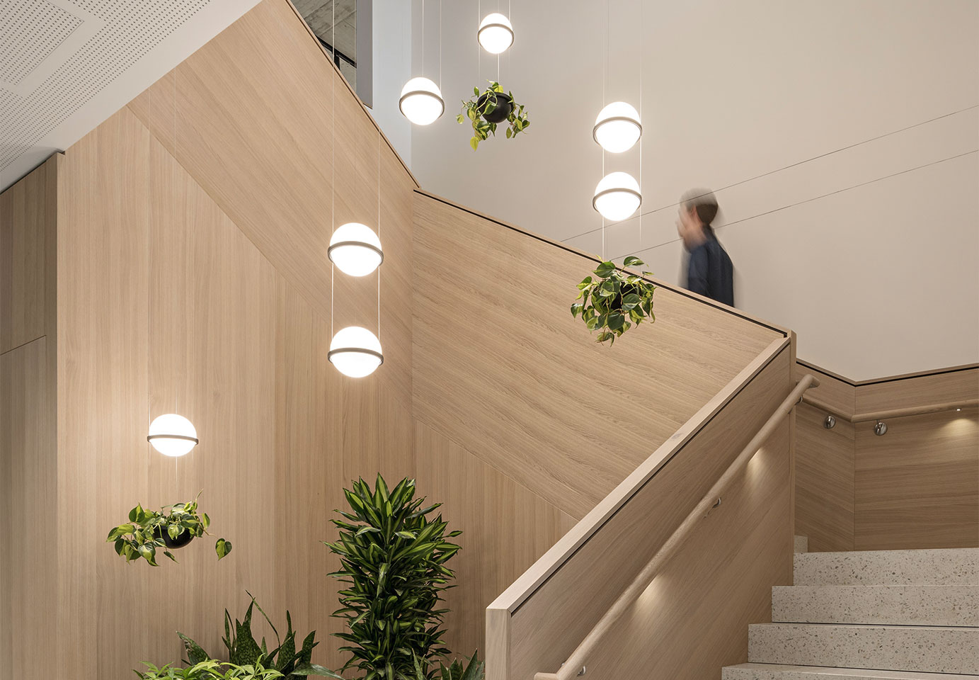 Elevated stairwell lighting