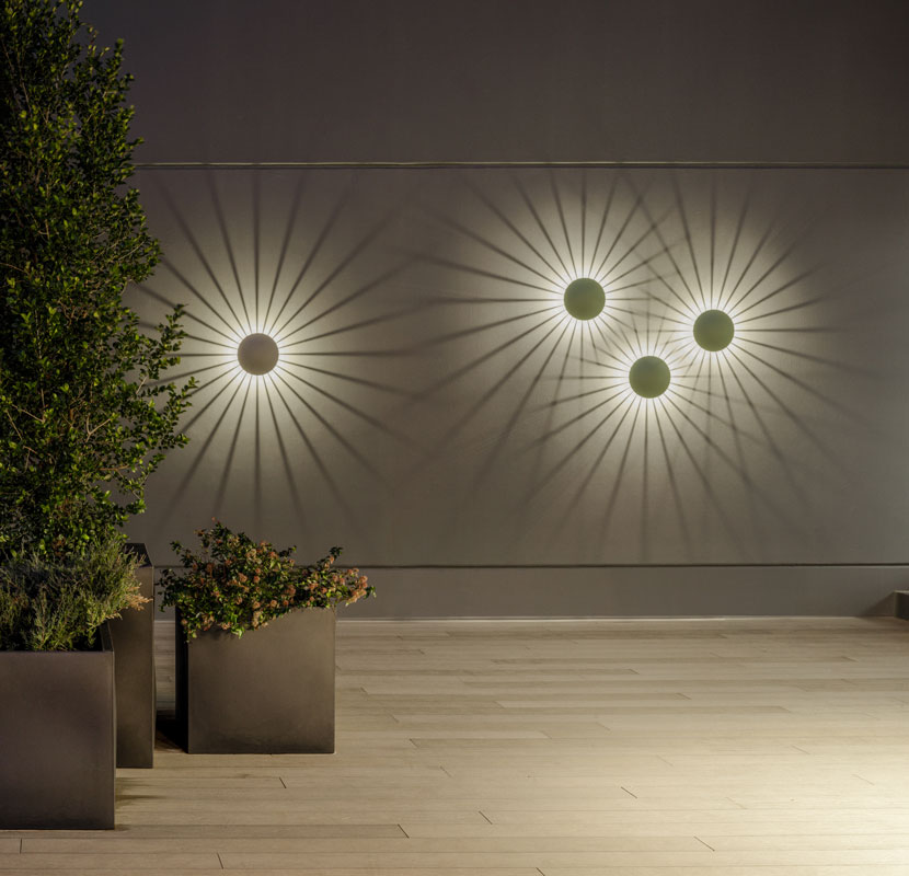 Vibia The Edit - Lighting the vertical surfaces of outdoor settings