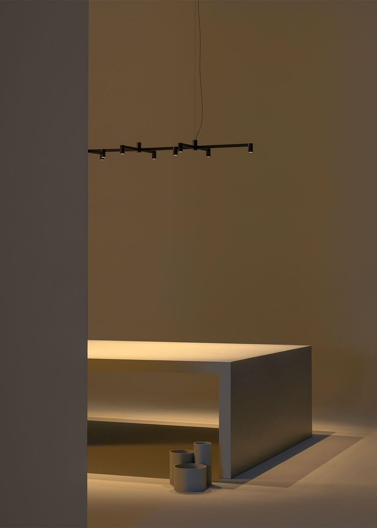 Vibia The Edit - Nexum redefines the chandelier as an architectural lighting system
