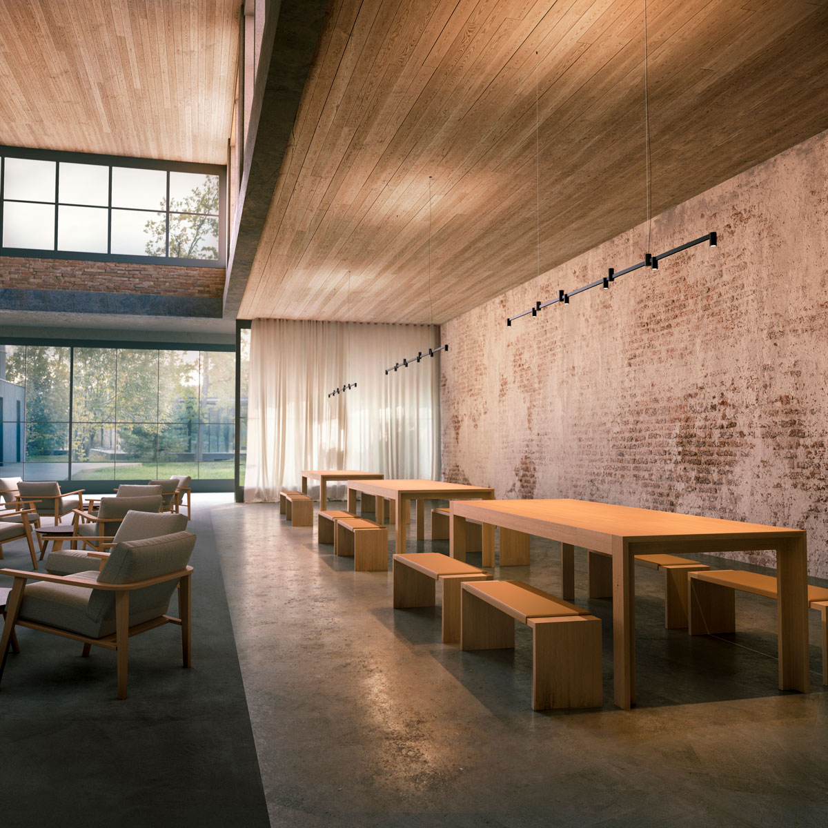 Vibia The Edit - Nexum redefines the chandelier as an architectural lighting system