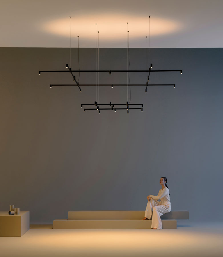 Vibia The Edit - Nexum redefines the chandelier as an architectural lighting system