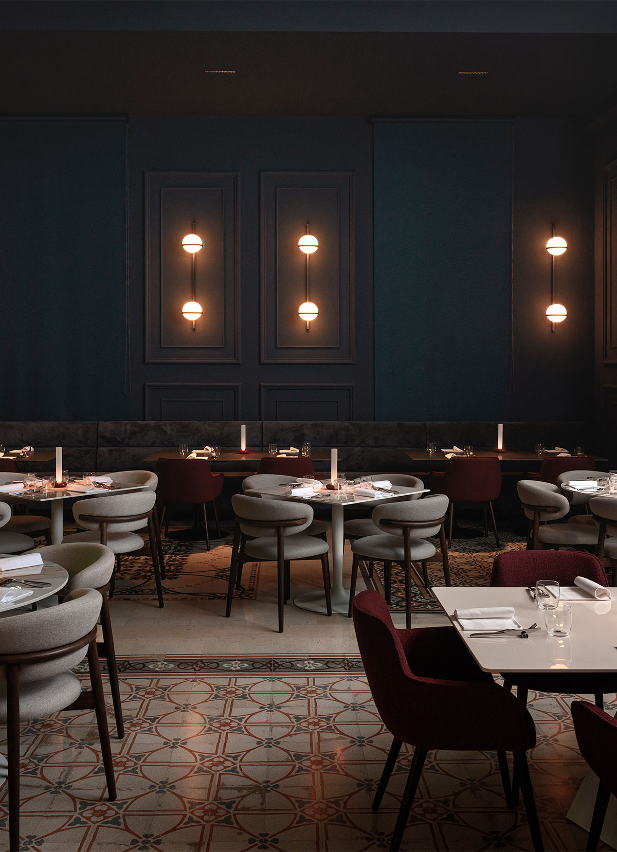 Vibia The Edit - Two scales of light around a table