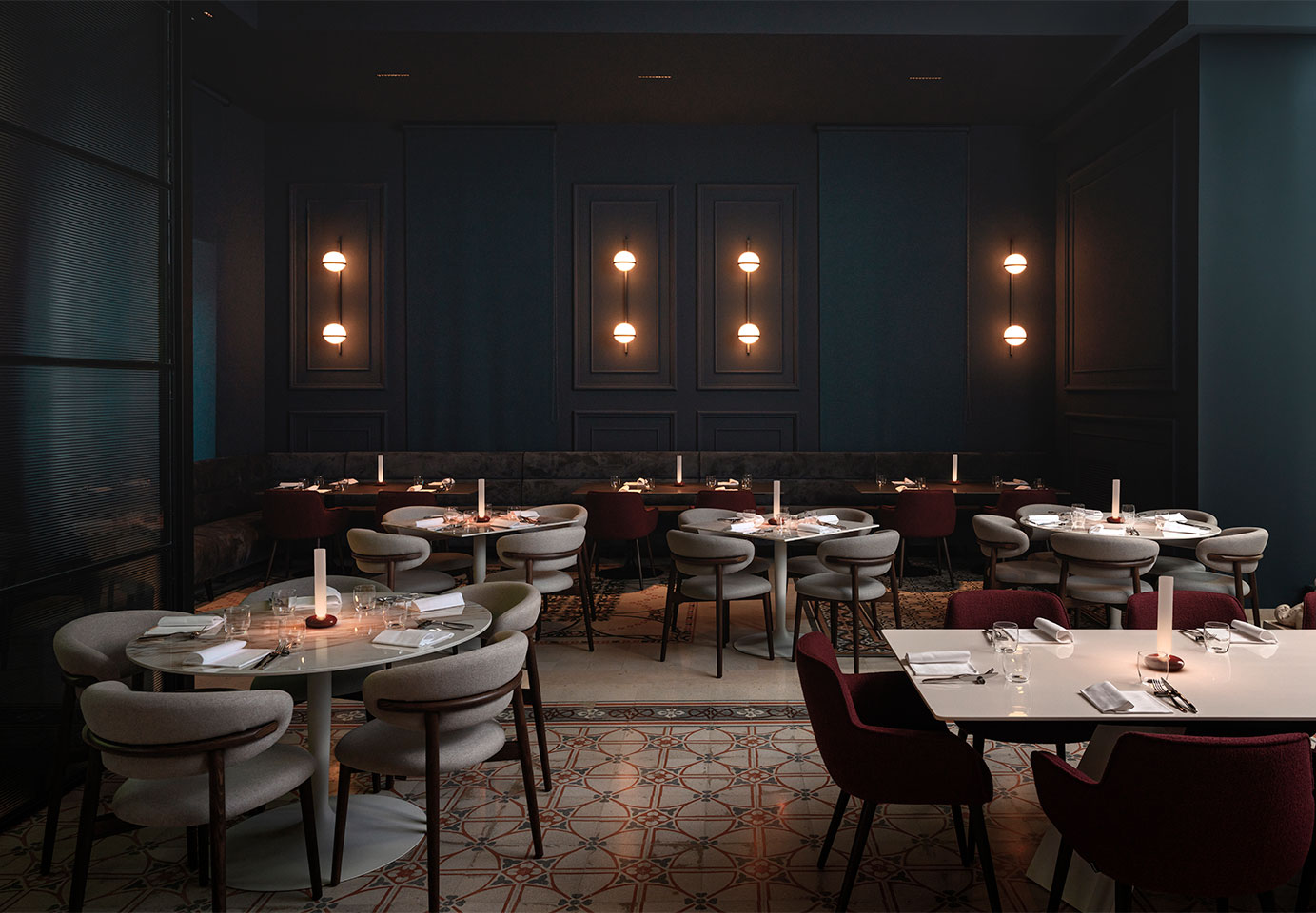 Vibia The Edit - Two scales of light around a table